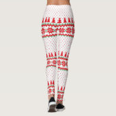 Kerstpatroon Xmas Leggings, Kerstoutfit Leggings (Achterkant)