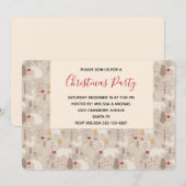 Kerstpatroondieren in Cute Woodland Kaart (Voorkant / Achterkant)