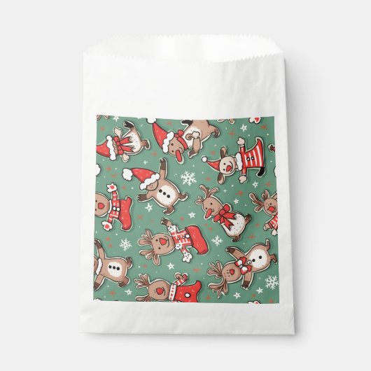 kerstpatroonenvelop bedankzakje (Voorkant)