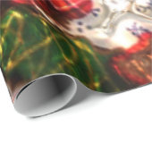 kerstpatroonglanzend verpakkingspapier cadeaupapier (Rol Hoek)