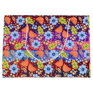 kerstpatroonkerstboomstructuur feestelijk groot cadeauzakje