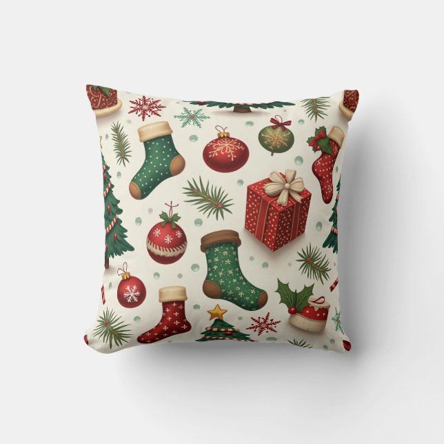 kerstpatroonkussen kussen (Voorkant)