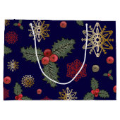 kerstpatroonmarinesleutel met grote cadeau groot cadeauzakje (Achterkant)