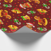  kerstpatroonpapier cadeaupapier (Hoek)