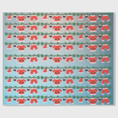 kerstpatroonpapier cadeaupapier (Vlak)