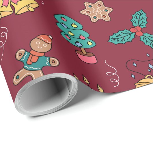 kerstpatroonpapier cadeaupapier (Rol Hoek)