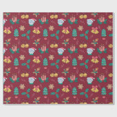 kerstpatroonpapier cadeaupapier (Vlak)