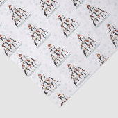 Kerstpatroonpatronen met sneeuwvlokken tissuepapier (Detail)