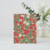 kerstpatroonpatroon briefkaart (Staand voorkant)