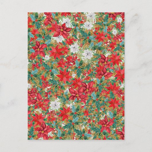 kerstpatroonpatroon briefkaart (Voorkant)