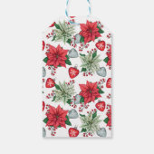 kerstpatroonpatroon cadeaulabel (Achterkant)