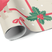 kerstpatroonpatroon cadeaupapier (Rol Hoek)
