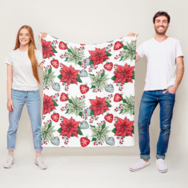 kerstpatroonpatroon fleece deken