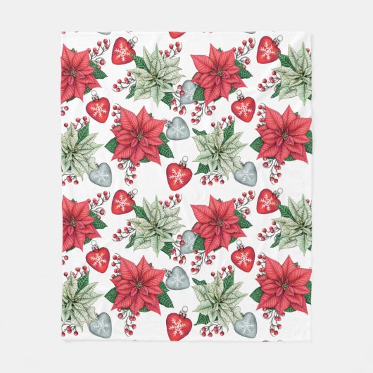 kerstpatroonpatroon fleece deken (Voorkant)