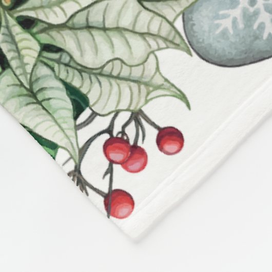 kerstpatroonpatroon fleece deken (Hoek)