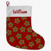 kerstpatroonpatroon grote kerstsok (Voorkant)