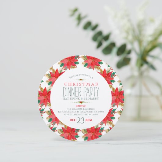 kerstpatroonpatroon kaart (Staand voorkant)