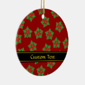 kerstpatroonpatroon keramisch ornament (Rechts)