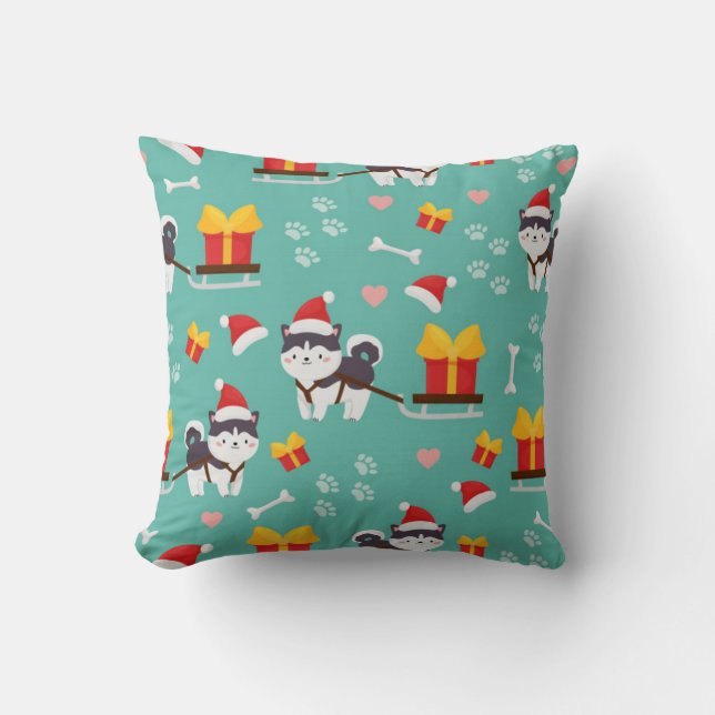 kerstpatroonpatroon kussen (Voorkant)