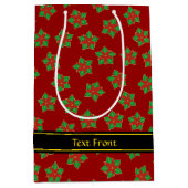 kerstpatroonpatroon medium cadeauzakje (Voorkant)