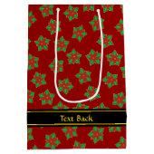 kerstpatroonpatroon medium cadeauzakje (Achterkant)