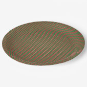 kerstpatroonpatroon papieren bordje (Gekanteld)