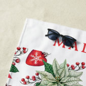 kerstpatroonpatroon strandlaken (In situ)