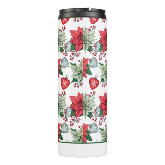 kerstpatroonpatroon thermosbeker (Achterkant)