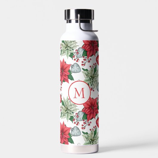 kerstpatroonpatroon waterfles (Links)