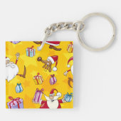 kerstpatroonSleutelhanger Sleutelhanger (Achterkant)