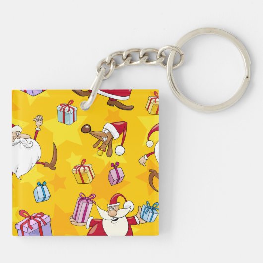 kerstpatroonSleutelhanger Sleutelhanger (Achterkant)