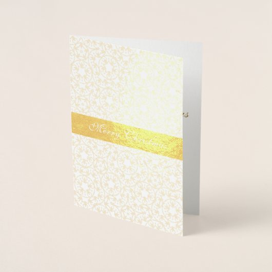 kerstpatroonsterren op maat folie kaarten (Voorkant)