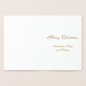 kerstpatroonsterren op maat folie kaarten (Binnen)