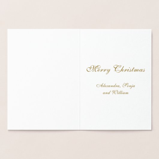 kerstpatroonsterren op maat folie kaarten (Binnen)