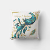 Kerstpauw en veer kussen (Voorkant)