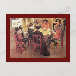 Kerstpauze 1909 feestdagenkaart