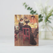 Kerstpauze 1909 feestdagenkaart (Staand voorkant)