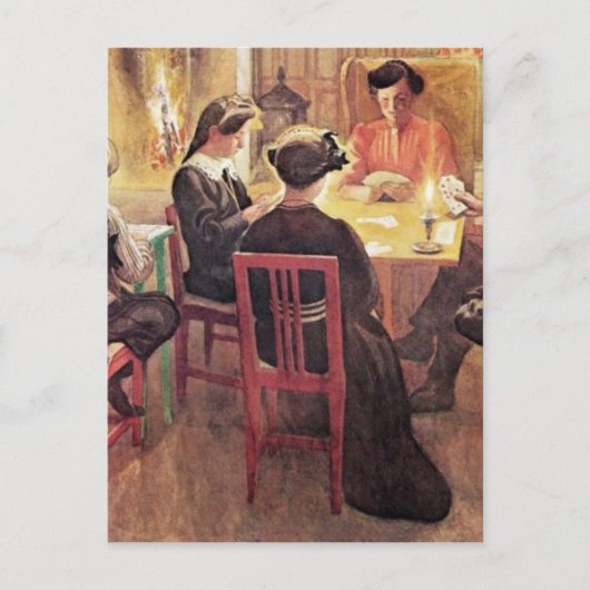 Kerstpauze 1909 feestdagenkaart (Voorkant)