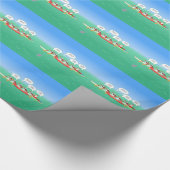 kerstpeddel cadeaupapier (Hoek)