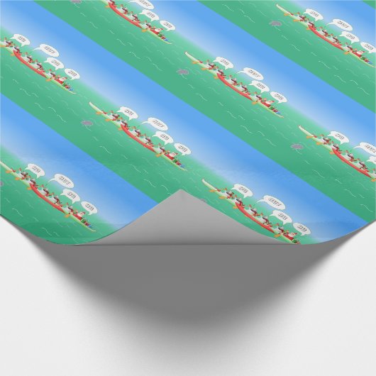 kerstpeddel cadeaupapier (Hoek)