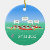 kerstpeddel keramisch ornament (Voorkant)