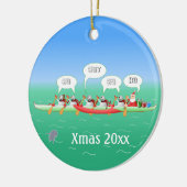 kerstpeddel keramisch ornament (Links)