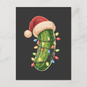 Kerstpekel Augurk In Kerstlichtjes Augurk Uitnodiging Briefkaart