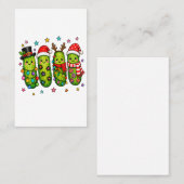Kerstpekel Bemanning Visitekaartje (Voorkant / Achterkant)