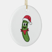 Kerstpekel Bikini Grappig Kerstcadeau Keramisch Ornament (Rechts)