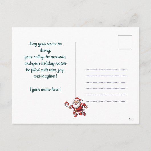  🎅 kerstpekelaar feestdagenkaart (Achterkant)