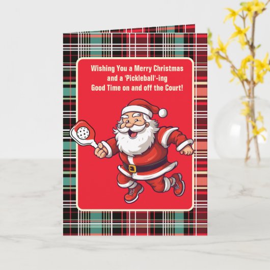  🎅 kerstpekelaar kaart (Gele Bloem)