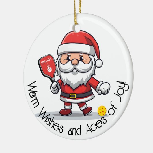  🎅 kerstpekelaar keramisch ornament (Links)