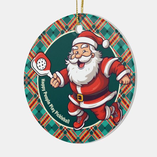  🎅 kerstpekelaar keramisch ornament (Links)