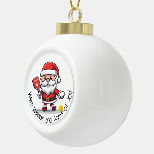  🎅 kerstpekelaar keramische bal ornament (Rechts)